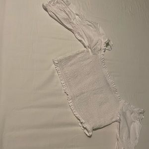 ZARA crop top. White. Size: M. Used once.